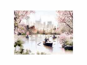 Obraz Canvas 85x113 cm Romantic Lake STYLER