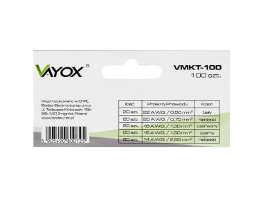 Zdjęcie: Końcówki tulejkowe izolowane 100 szt. VMKT-100 VAYOX