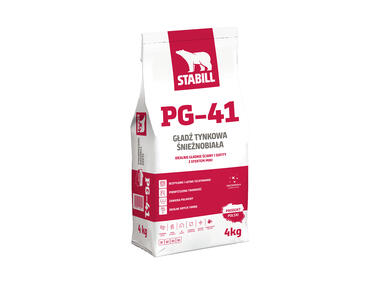 Zdjęcie: Gładź tynkowa biała PG-41 - 4 kg STABILL