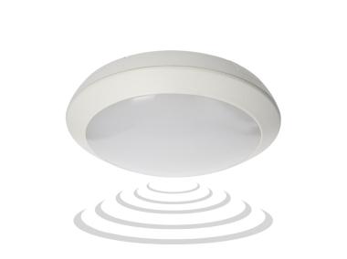 Zdjęcie: Plafon Bryza LED, biały, 15 W, IP66, czujnik mikrofonowy ORNO