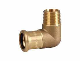 Kolano zaciskane profil M do wody 22x3/4" gz CALIDO