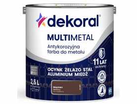 Farba do metalu Multimetal Antykorozyjna Brązowy 2,5 L DEKORAL