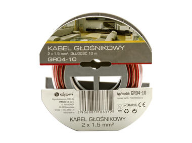 Zdjęcie: Przewód głośnikowy 2 x 1,5 mm2, 10 m GR04-10 DPM SOLID