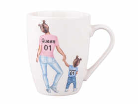 Kubek baryłka NBC 300 ml dek. queen dziewczynka ALTOMDESIGN