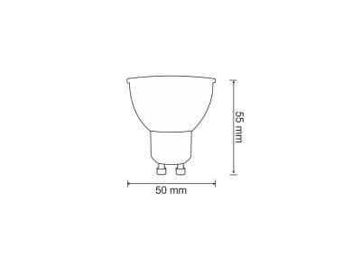 Zdjęcie: Żarówka LED GU10 SMD 7,8 W DW 700 lm Platinum POLUX