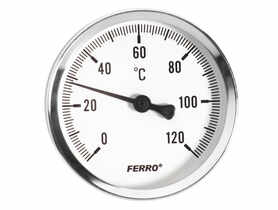 Termometr 100 mm 1/2 axialny FERRO