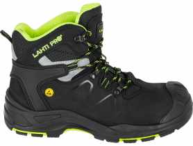 Trzewiki nubukowe czarno-zielone, S3 FO HRO SR, "44", CE, LAHTI PRO