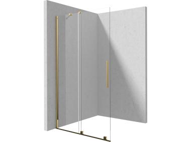 Zdjęcie: Ścianka Walk-In przesuwny Prizma Gold 90x195 cm DEANTE