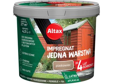 Zdjęcie: Impregnat Jedna warstwa 4 lata, piaskowiec 4,5 L ALTAX