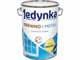 Emalia olejno-alkidowa drewno i metal żółty jasny 5 L połysk JEDYNKA