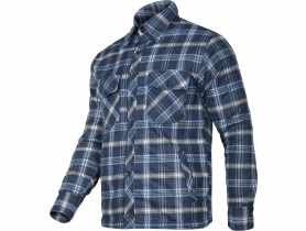 Koszula flanelowa ociepielane, granatowo-niebieskie, 3XL, CE, LAHTI PRO