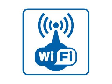 Zdjęcie: Oznaczenie "Wi-Fi" 14,8x14x8 cm folia nieświecąca METRO