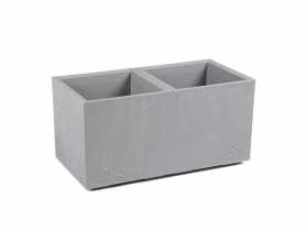 Donica Karo 80x40x40 cm beton recycled szary beton LAMELA