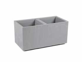 Donica Karo 80x40x40 cm beton recycled szary LAMELA