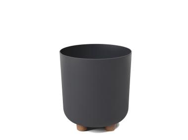 Zdjęcie: Donica Sofia 19 cm antracytowa LAMELA PLASTIC