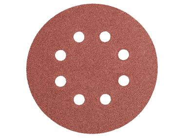 Zdjęcie: Krążki ścierne 125 mm, K100, 5 sztuk z 8 otworami GRAPHITE