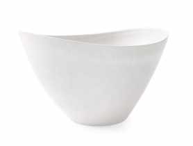 Donica z kompozytu 41x30x24 cm biała w kształcie łódki TIN TOURS