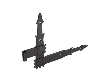 Zdjęcie: Zawias kątowy okiennicowy 250 L czarny METRO