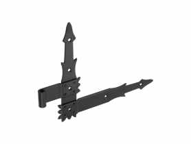 Zawias kątowy okiennicowy 250 L czarny METRO