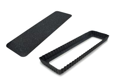 Zdjęcie: Blacha do ciasta nieprzywieralna forma do tarty wyjmowane dno 35 x 11 cm marmurek MEYERHOFF