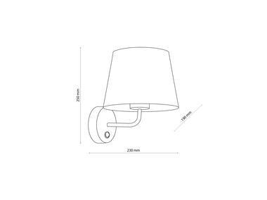 Zdjęcie: Kinkiet Maja white kinkiet 1 x E27 1882 TK LIGHTING