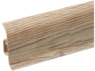 Zdjęcie: Listwa przypodłogowa PVC Premium Classic 22x59 mm; 2,20 m Wiąz Kanadyjski Mat CEZAR