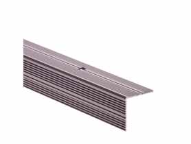 Profil schodowy obustronnie ryflowany 30x30 mm AL 30RR 1,8 m szampan CEZAR