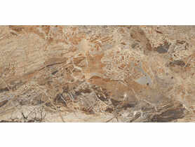 Gres szkliwiony Breccia Brown Polished 60x120 cm Ceramika NETTO