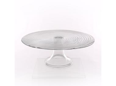 Zdjęcie: Tortownica średnica 27,5 cm wysokość 11 cm dekoracja spirala EDWANEX