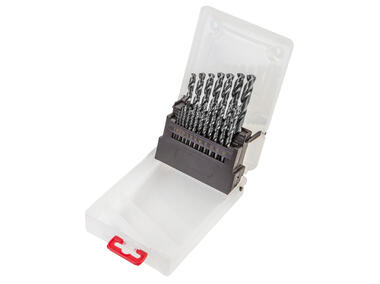 Zdjęcie: Wiertła do metalu HSS-G, 1.0-10.0 mm, zestaw 19 szt. VERTO