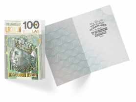 Karnet PP-2183 Urodziny 100 lat - banknot KUKARTKA