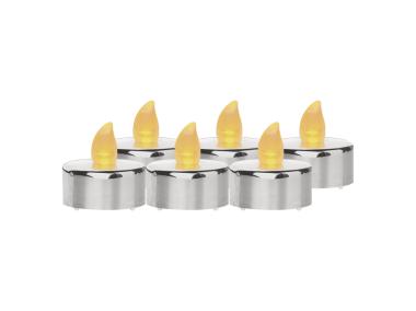 Zdjęcie: Świeczki tealight srebrne CR2032, vintage EMOS