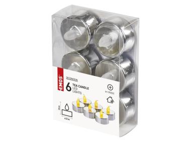 Zdjęcie: Świeczki tealight srebrne CR2032, vintage EMOS