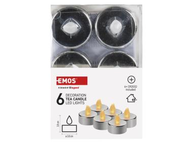 Zdjęcie: Świeczki tealight srebrne CR2032, vintage EMOS