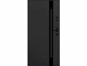 Drzwi zewnętrzne andromeda antracyt 80l komplet PANTOR