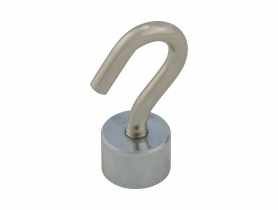 Magnes neodymowy okrągły z haczykiem M4 12x8 mm, 2 sztuki STAHL