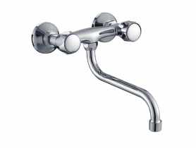 Bateria zlewozmywakowa Verde Standard ścienna z wylewką typu S-25 cm DURO