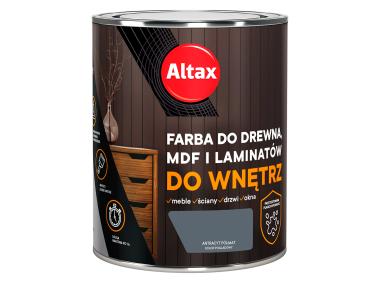 Zdjęcie: Farba do drewna,MDF i laminatów do wnętrz 0,75 L antracyt ALTAX