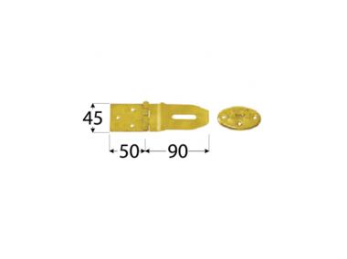Zdjęcie: Zawias z zamknięciem prostym 9x5x4,5 cm DMX