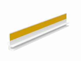 Listwa PVC BP12 Mini U L250 6/3 biały, dylatacyjna, tynkarska z uszczelką BELLA PLAST