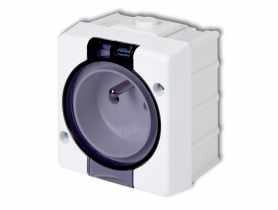 Gniazdo hermetyczne pojedyncze 2P+Z IP44 klapka dymna GHS-1d ECOLINE