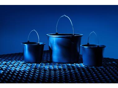 Zdjęcie: Wiadro budowlane z tworzywa sztucznego, kolor czarny, 16 litrów STELLA GREEN