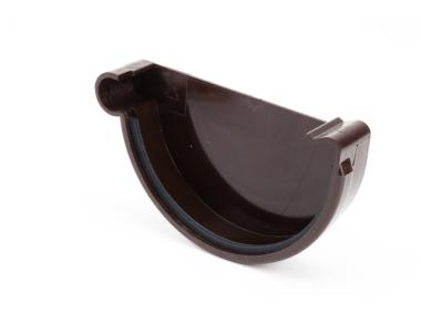 Zdjęcie: Zaślepka lewa PVC 90 mm ciemnobrązowy GALECO