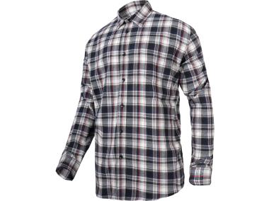 Zdjęcie: Koszula flanelowa szaro-czarna, 170g/m2, M, CE, LAHTI PRO