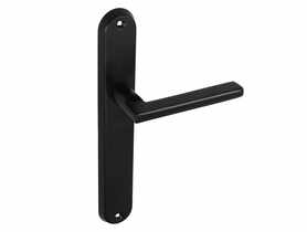 Klamka wewnętrzna Classico DH-98A szyld długi pełny czarny super mat GAMET BASIC LINE