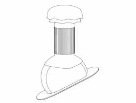 Dachowy kominek wentylacyjny Izi BP2.eu