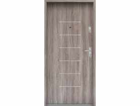 Drzwi wejściowe do mieszkań Bastion A-39 Dąb japoński 80 cm lewe ODO KR CENTER