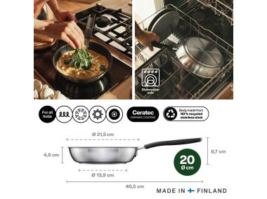 Zdjęcie: Patelnia 20 cm z powłoką ceramiczną FF FISKARS