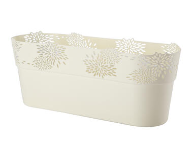 Zdjęcie: Osłonka doniczkowa Aster owalna 32 cm kremowa VERDENIA