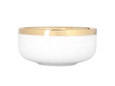 Zdjęcie: Miska Aurora Gold 14 cm - 500 ml kremowa ALTOMDESIGN